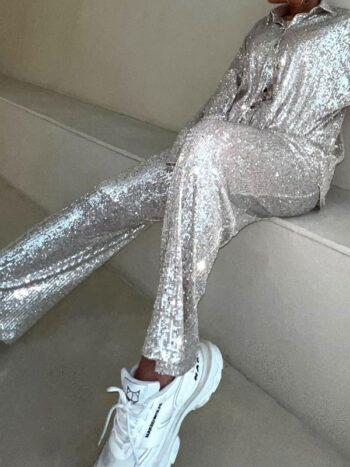 شلوار پولکی