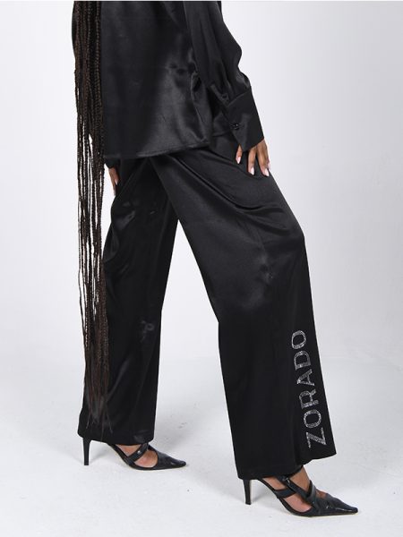 شلوار ساتن پیله دار