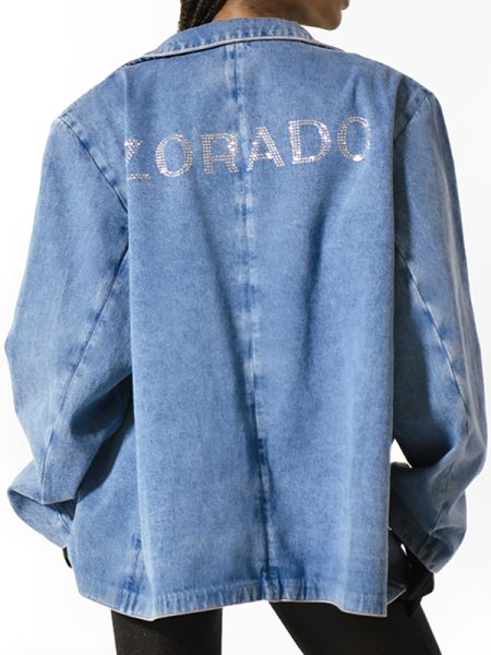 CARNO BLAZER WITH CRYSTAL LOGO