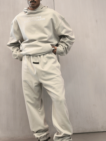 FERED JOGGER TROUSERS