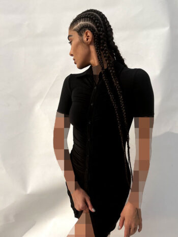 پیراهن کوتاه دکمه دار