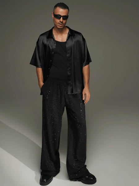 LIMITED ALL OVER CRYSTAL TROUSERS