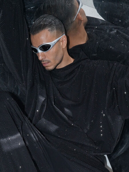 LIMITED ALL OVER CRYSTAL HOODIE